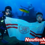 Túlio Aragão e Ithamar Guerra  há 23 metros de profundidade na costa recifense