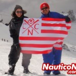 Marcos Guerra e sua filha Marina em Bariloch