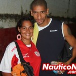 Simone Santos com Acosta