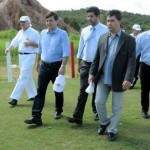 Prefeito Geraldo Júlio elogia as instalações em visita ao CT Wilson Campos - Foto Simone Vilar